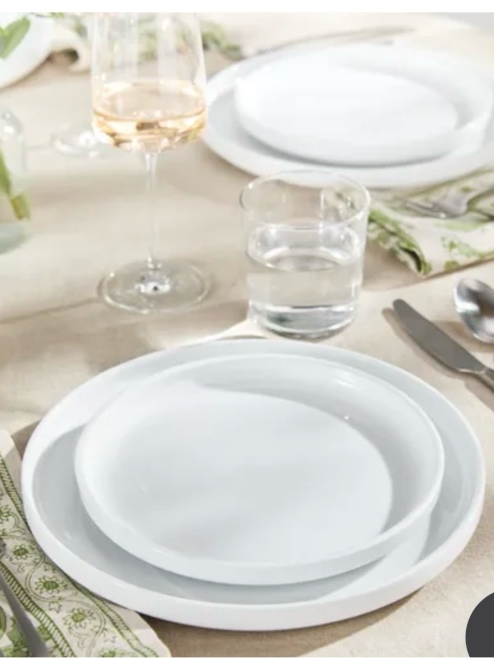 Set of 2 Sur La Table Kitchen Essentials White Salad Plates 7.5” Replacements